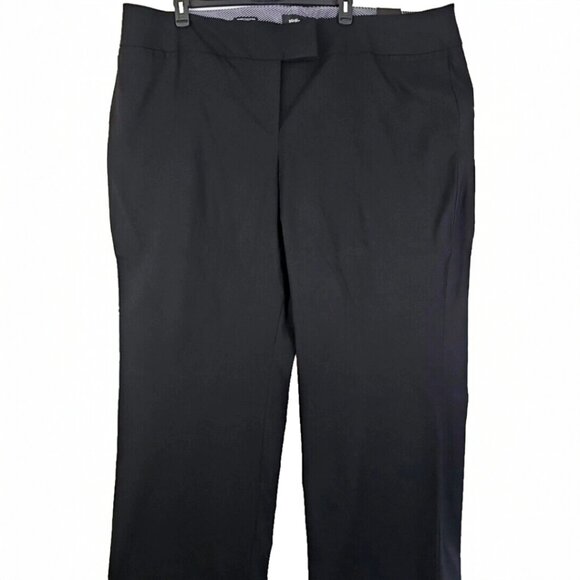 STUDIO BY TORRID MILLENNIUM STRETCH HIGH RISE RELAXED TROUSER | 28R | BLACK - Picture 1 of 8